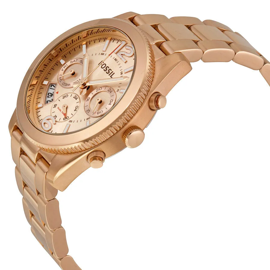 Fossil Perfect Boyfriend Multifunction Rose Dial Ladies Watch ES3885