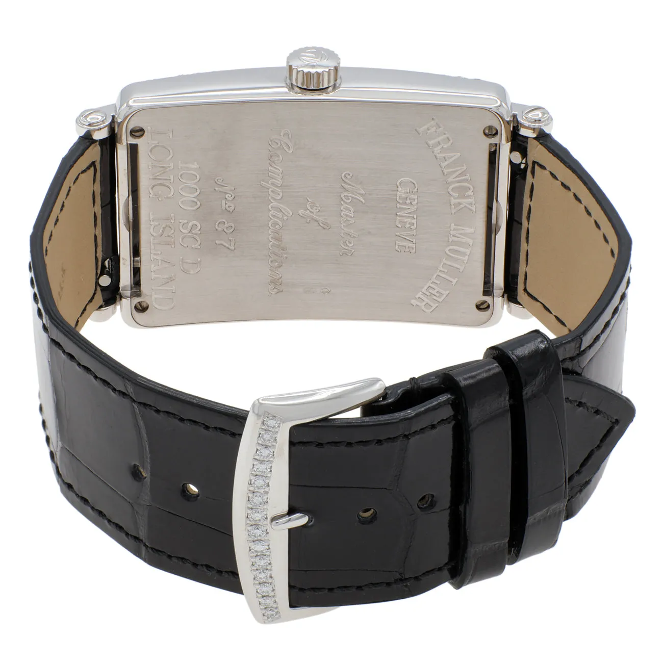 Franck Muller 18K White Gold Diamond Long Island 1000 SC D