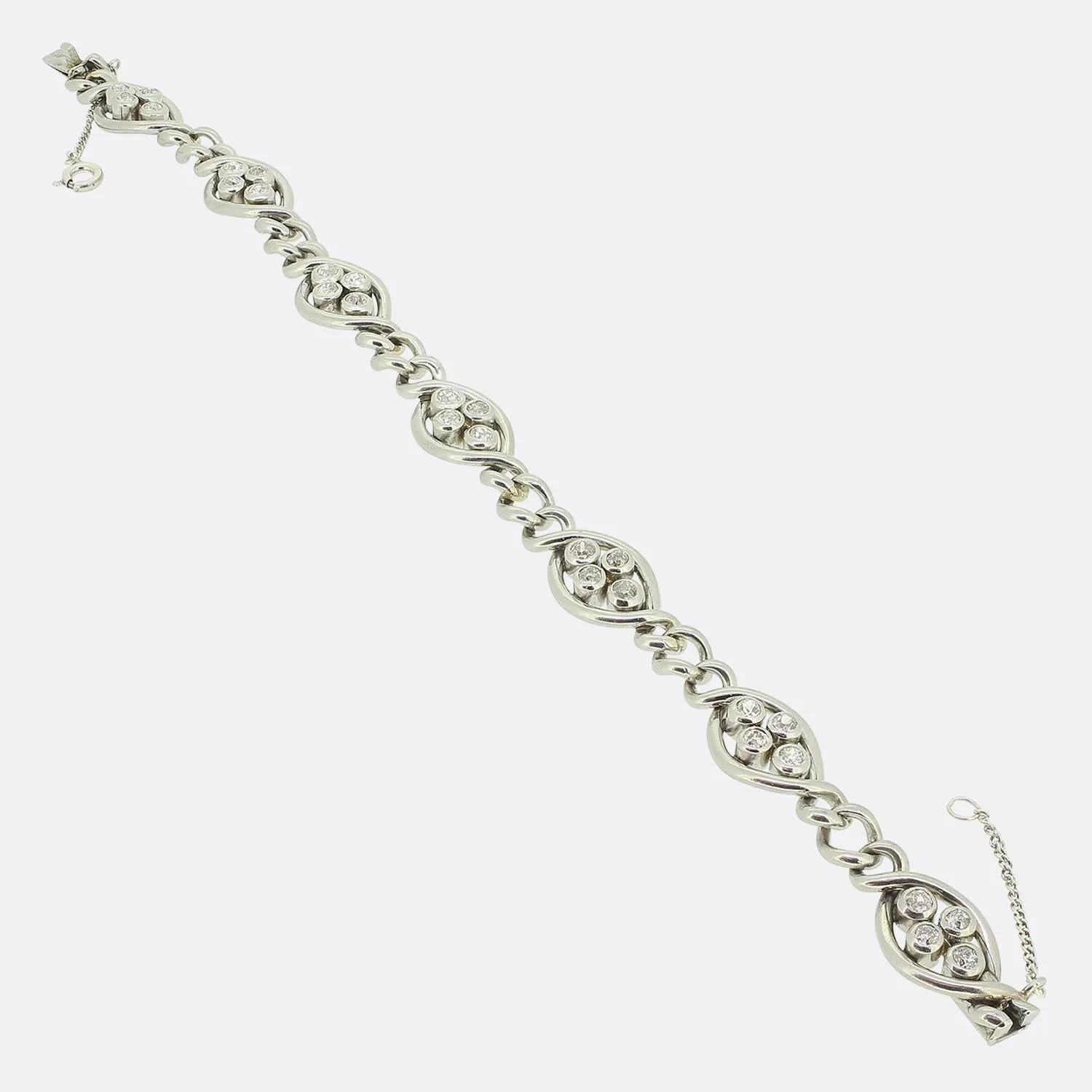 French Art Deco Diamond Bracelet