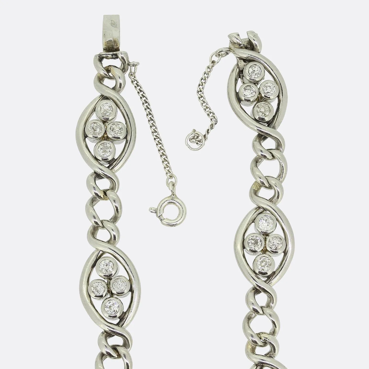 French Art Deco Diamond Bracelet