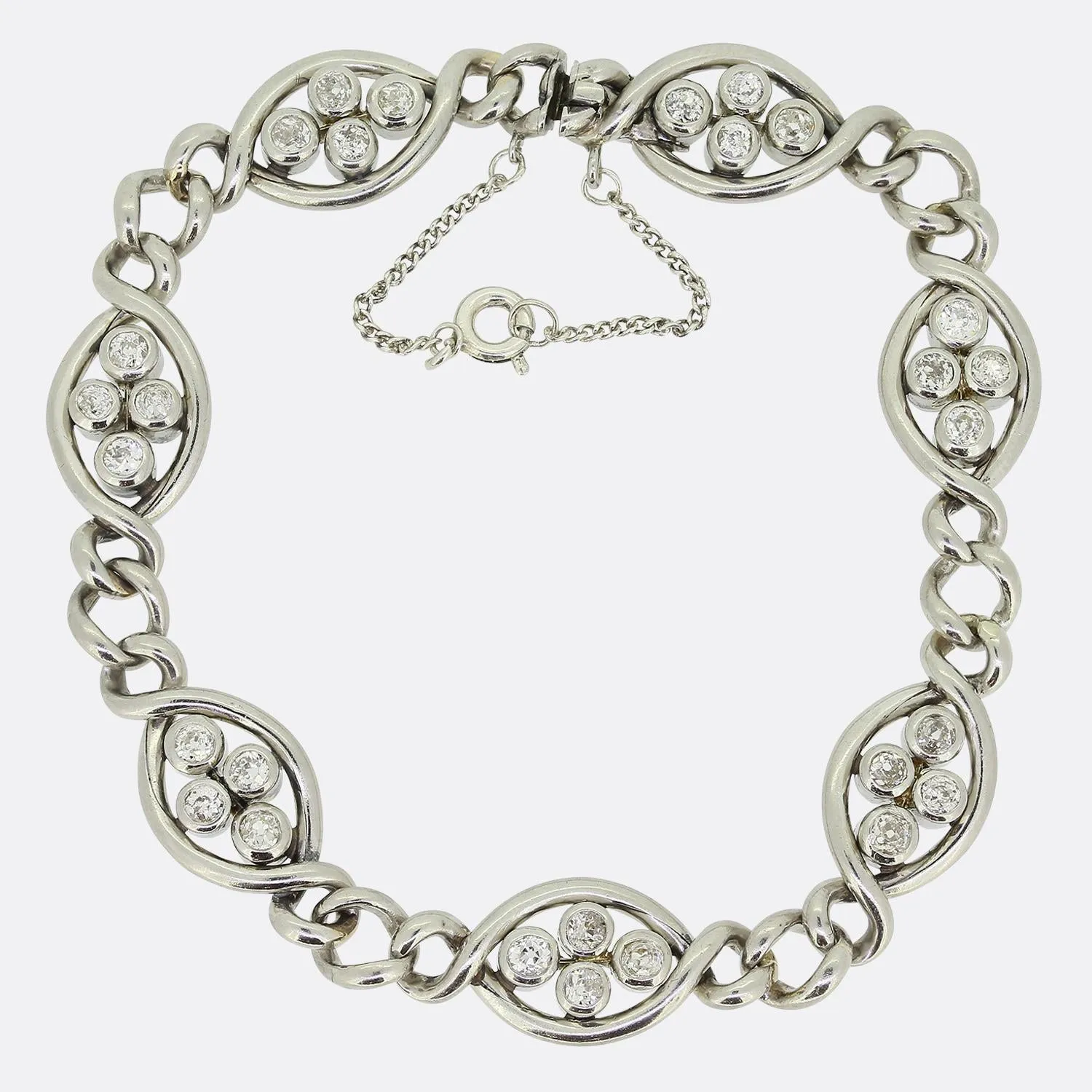 French Art Deco Diamond Bracelet