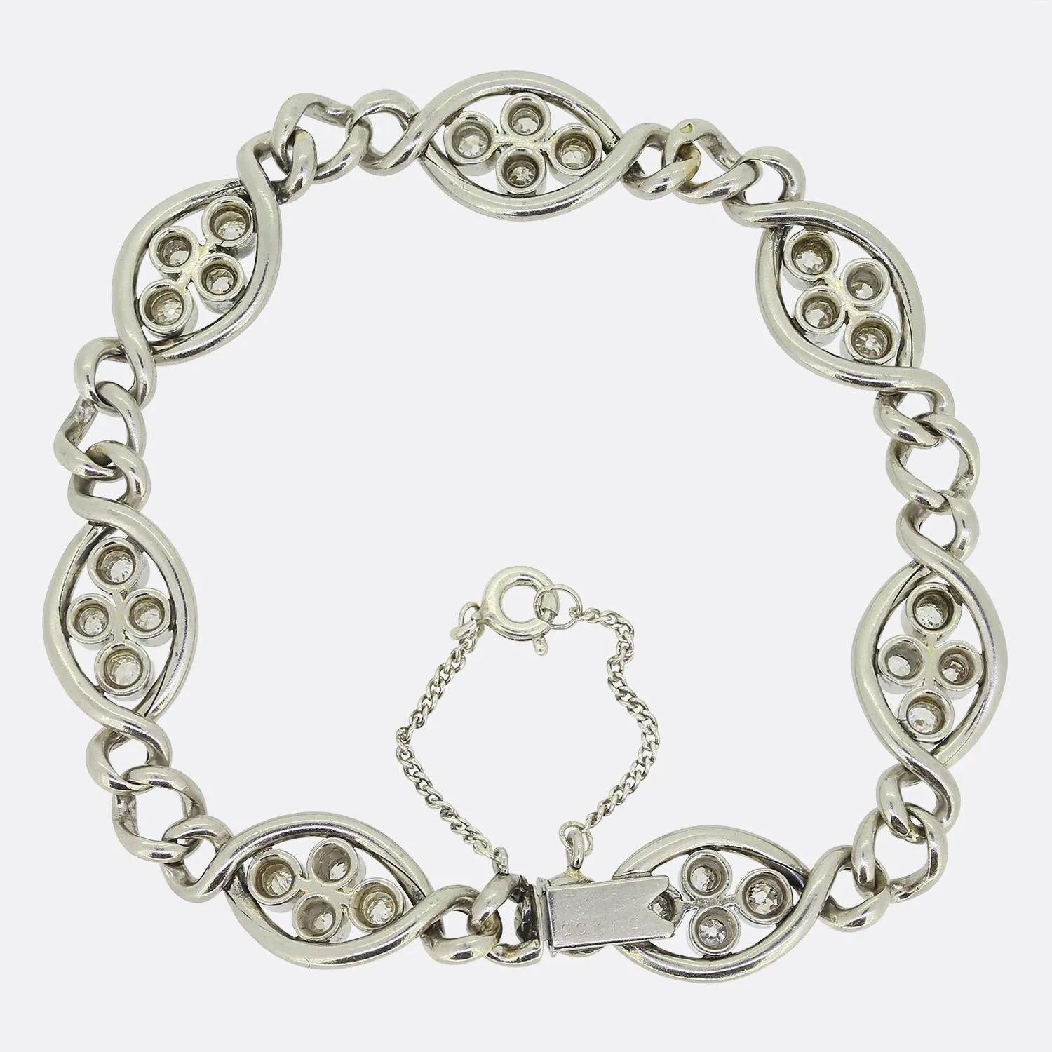 French Art Deco Diamond Bracelet