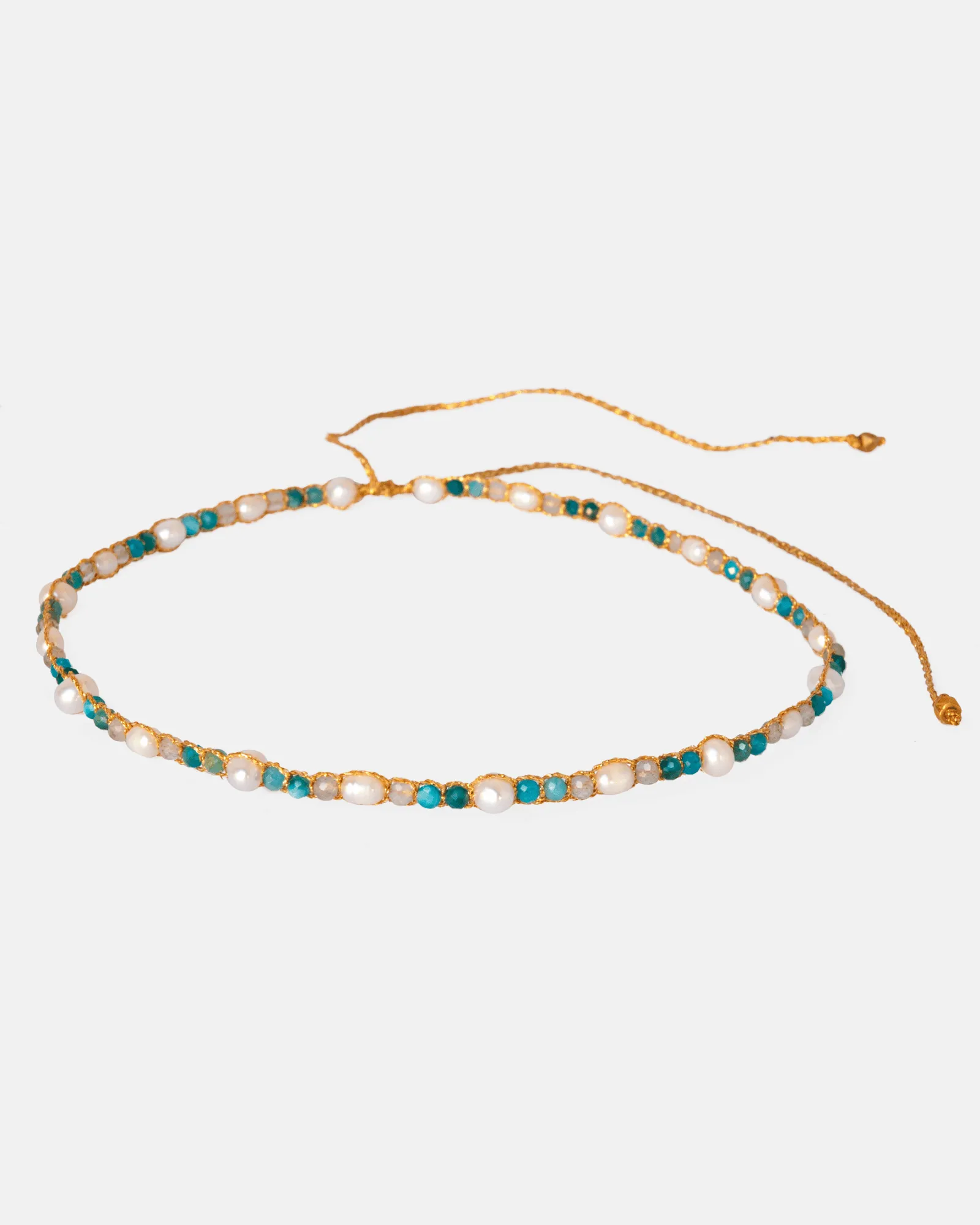 Fresh Water Pearl & Gemstone Temptation Choker | Gold