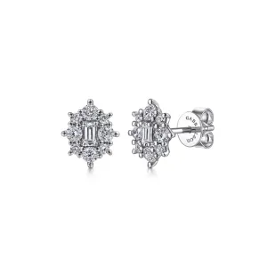 Gabriel & Co. Diamond Starburst Stud Earrings