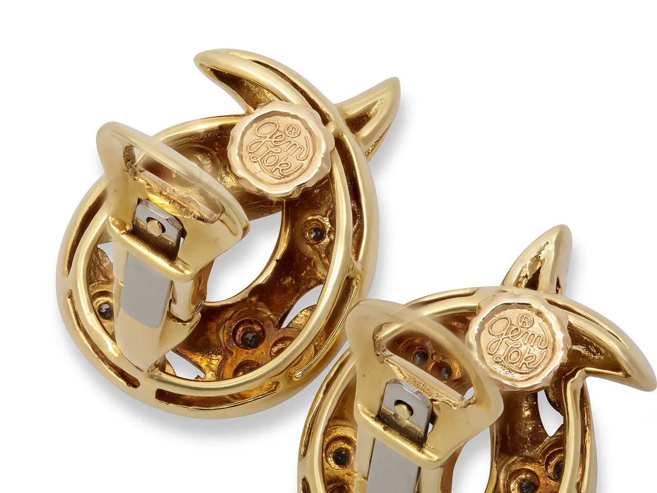 Gemlok Diamond Earrings in 18K