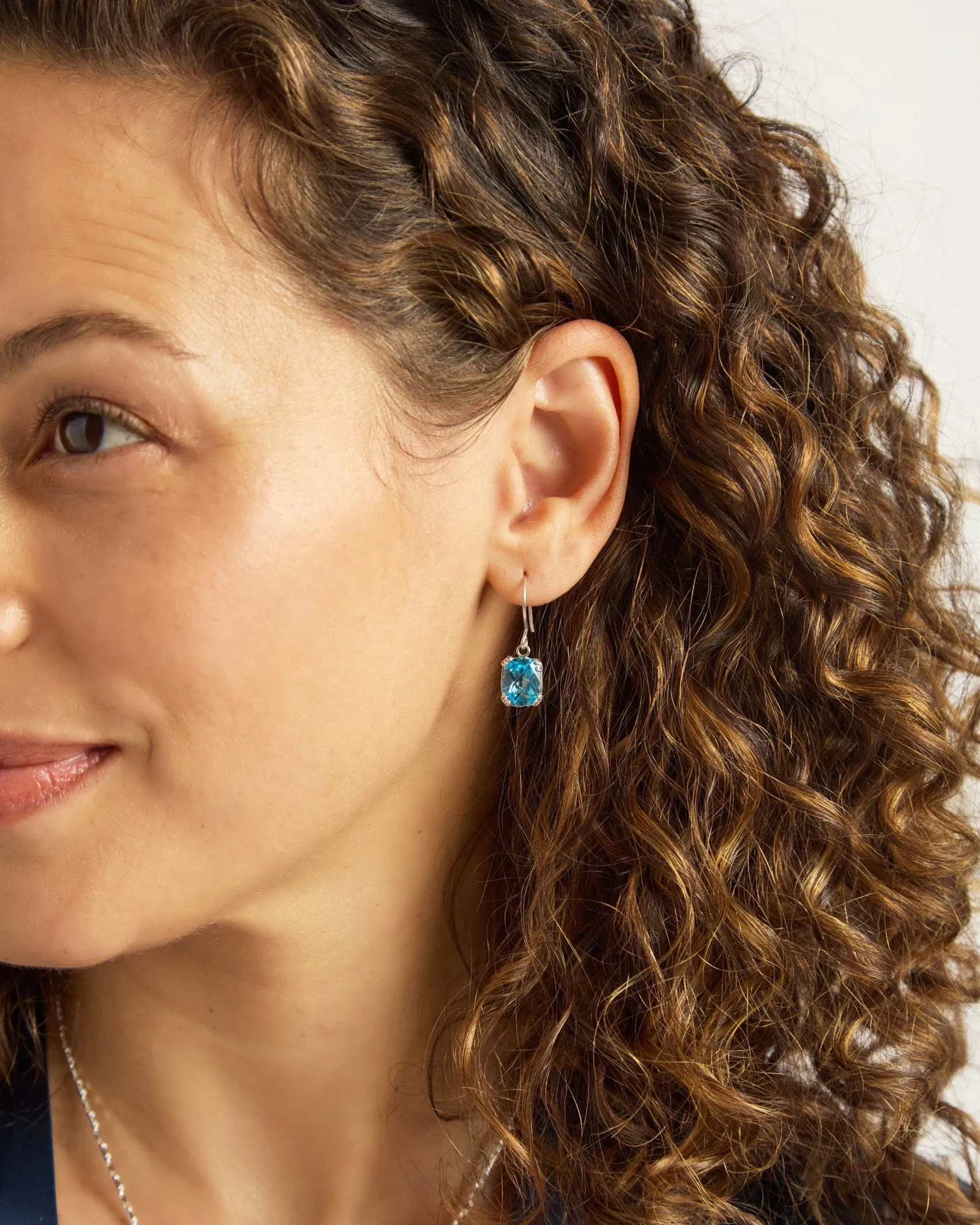 Gemstone Drop Earrings - Hampton Blue Topaz