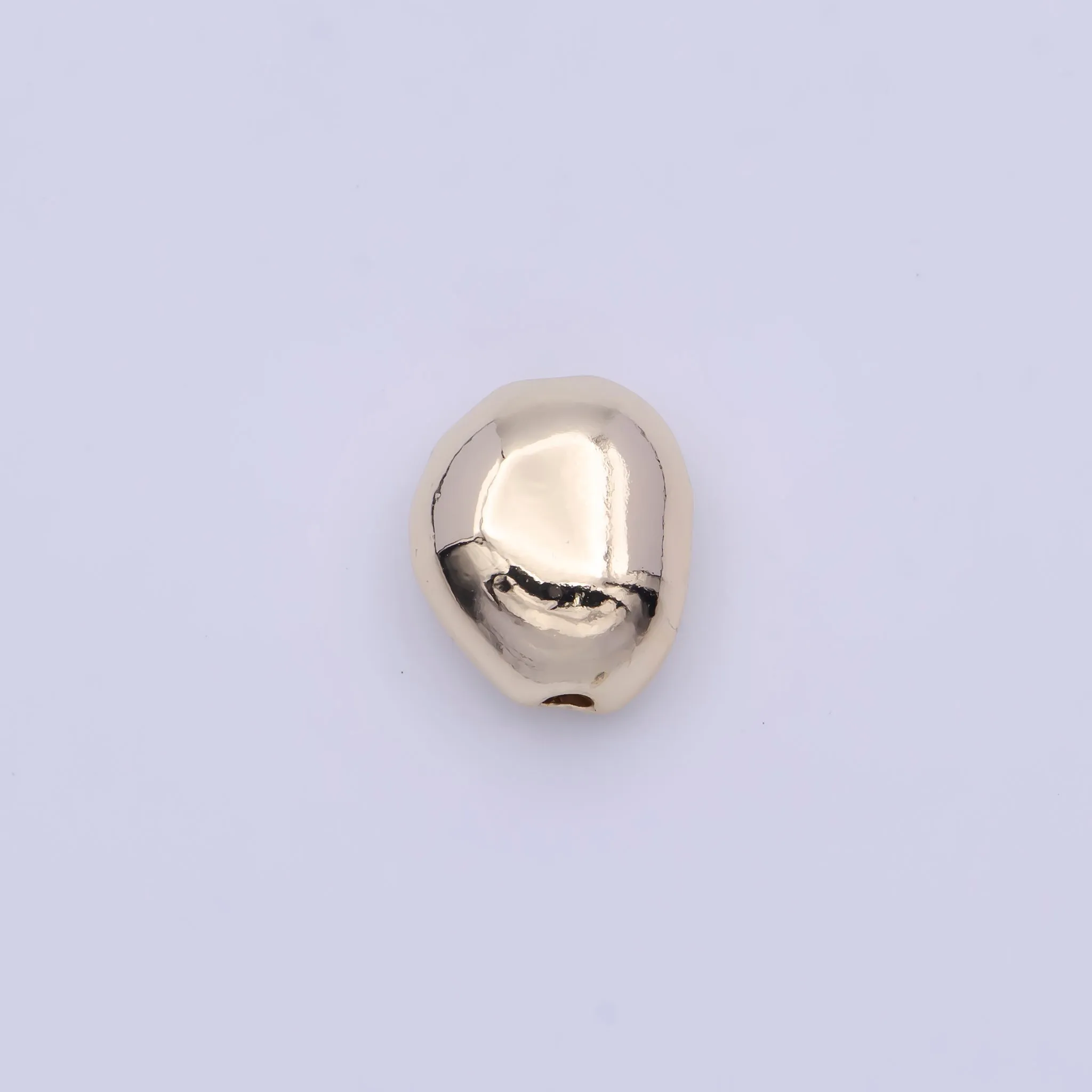 Geometric Oval Gold Jewelry Making Abstract Bead Findings G-621