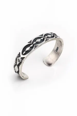 Gerald Tahe Sterling Silver Men's Cuff