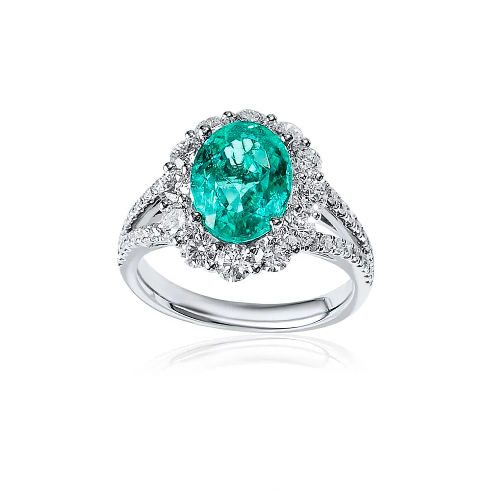 GIA Certified Paraiba Tourmaline Ring