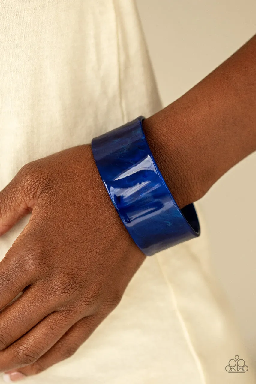 Glaze Over Blue Paparazzi Bracelet