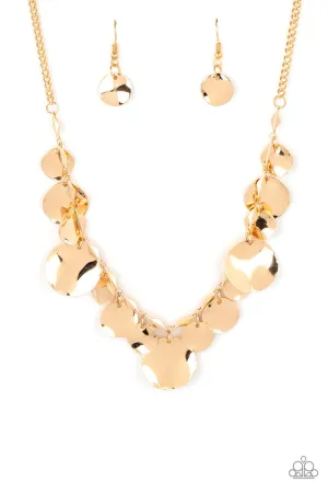 GLISTEN Closely Gold Paparazzi Necklace