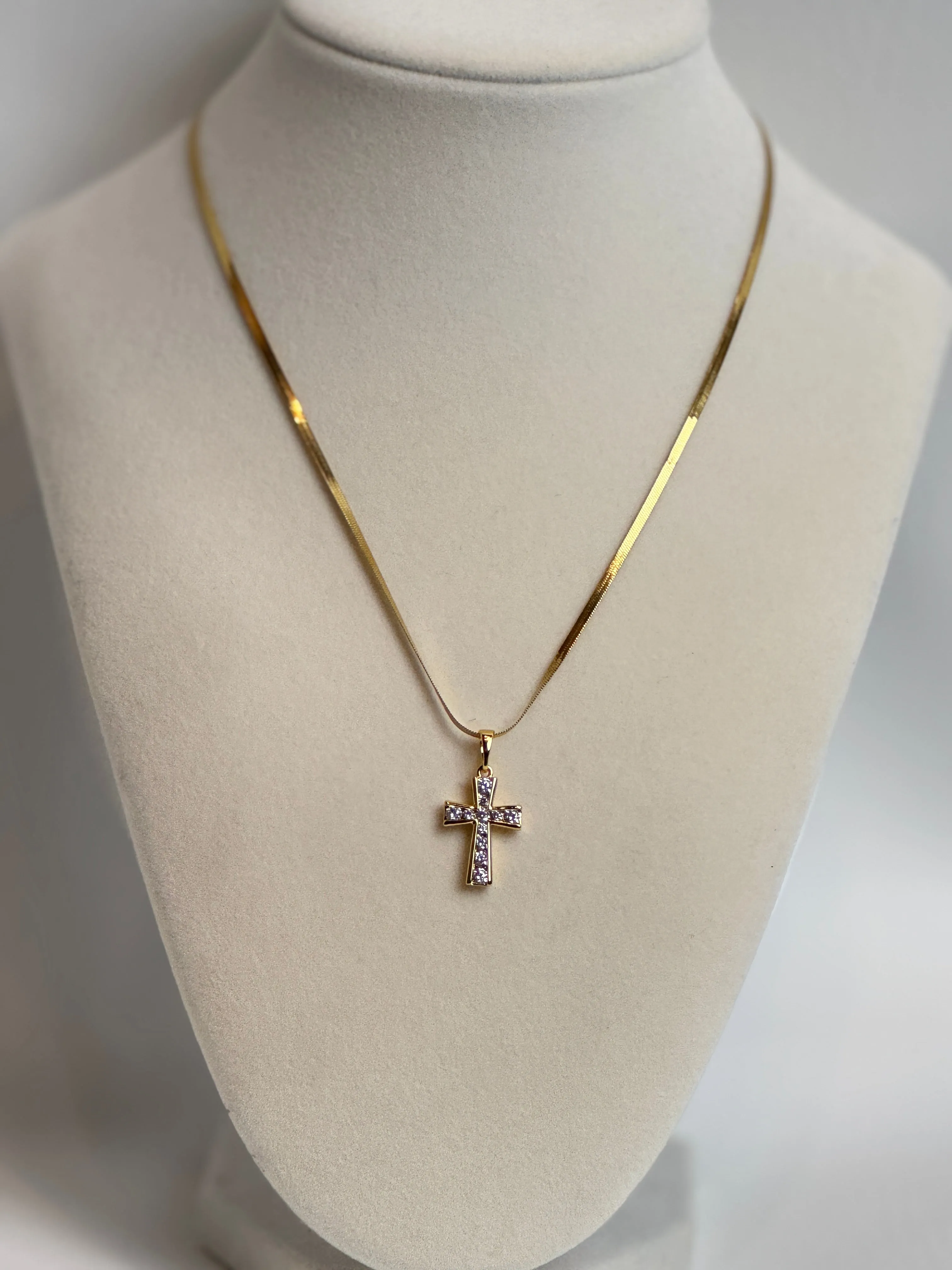 Gold Diamond Cross Necklaces