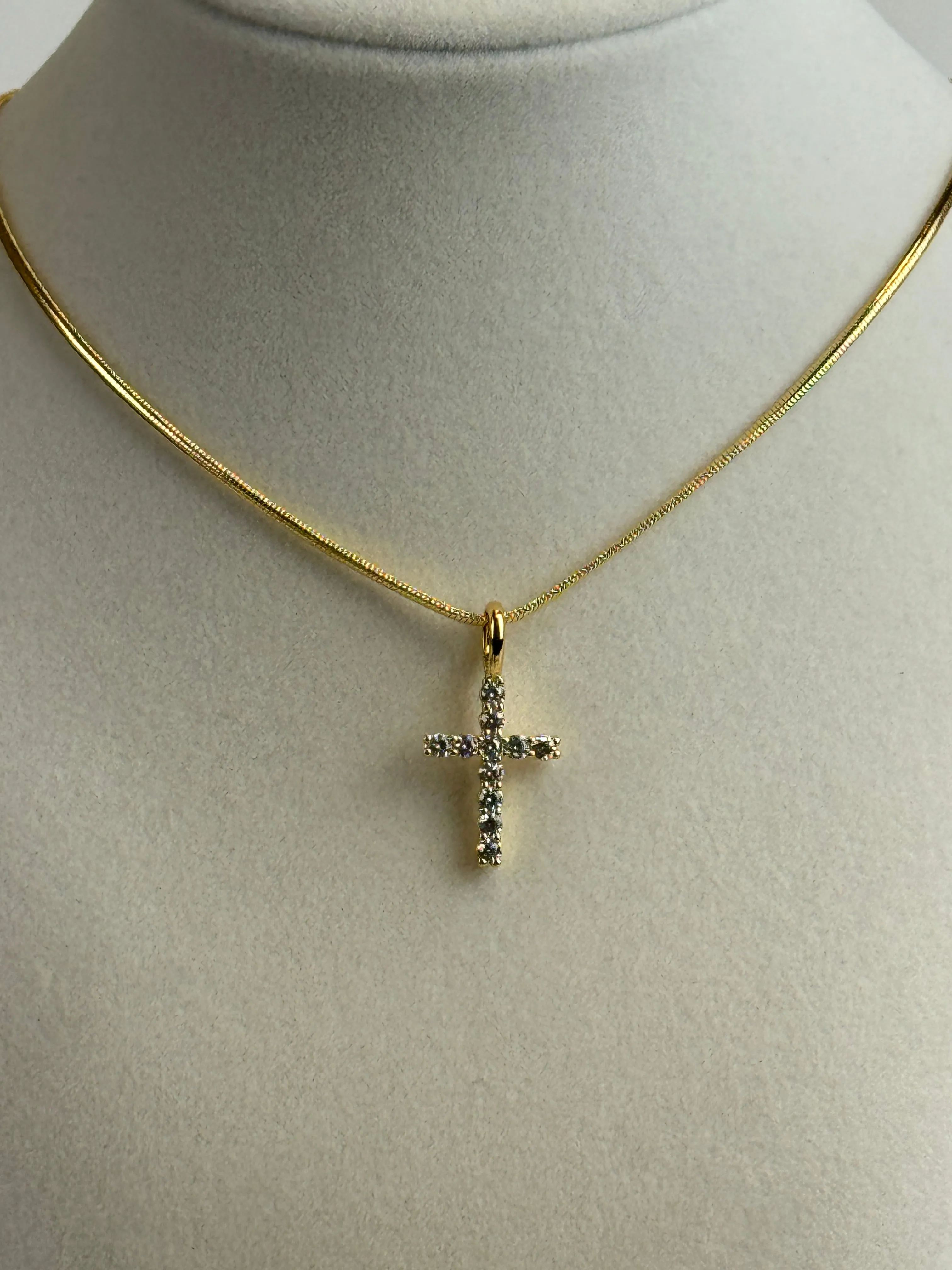 Gold Diamond Cross Necklaces
