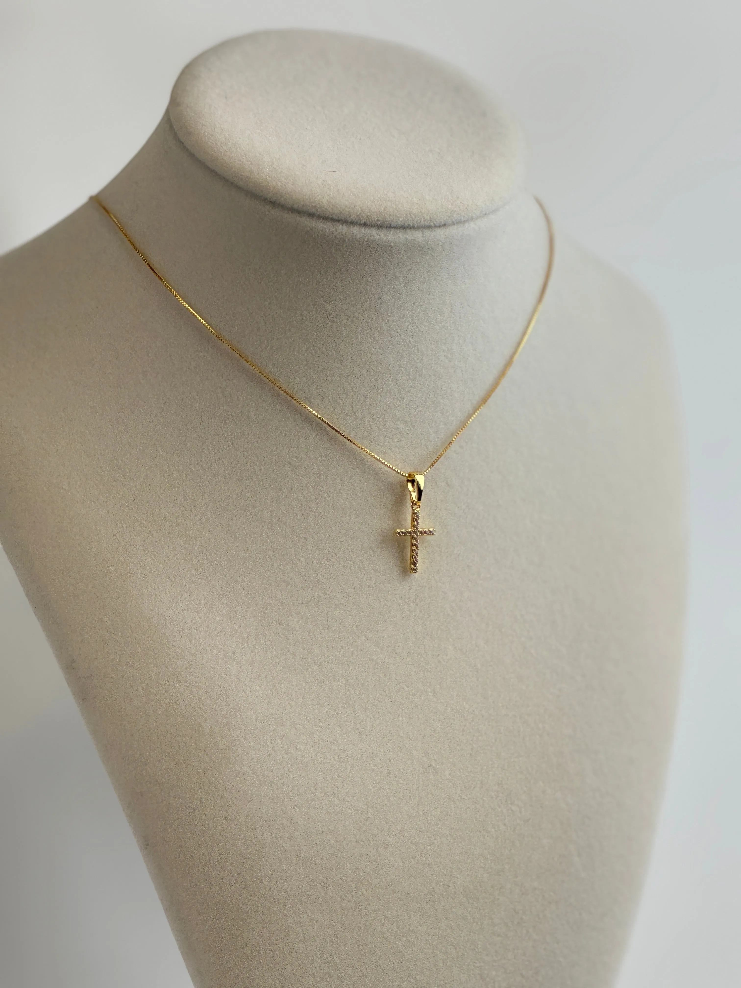 Gold Diamond Cross Necklaces