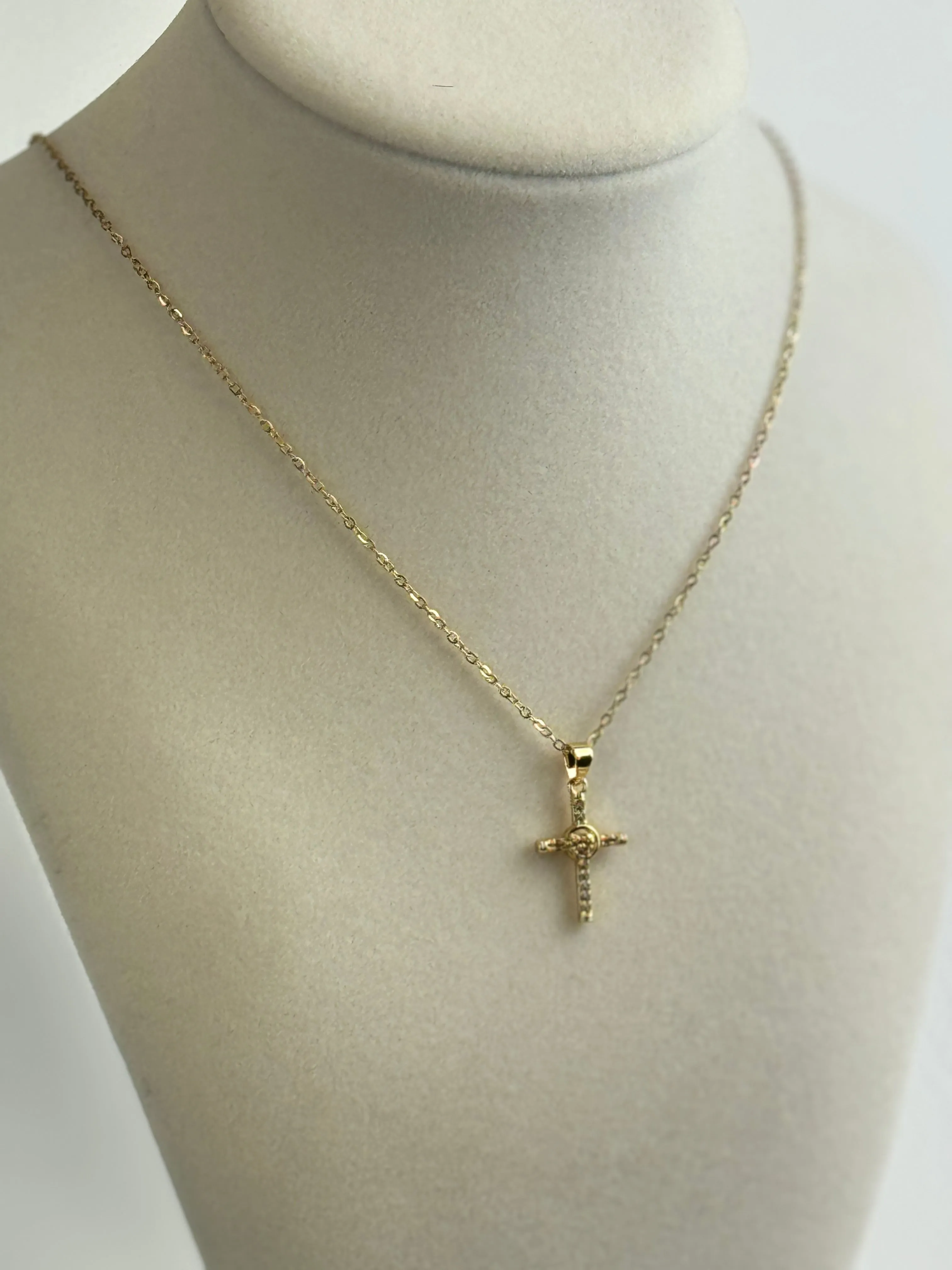 Gold Diamond Cross Necklaces
