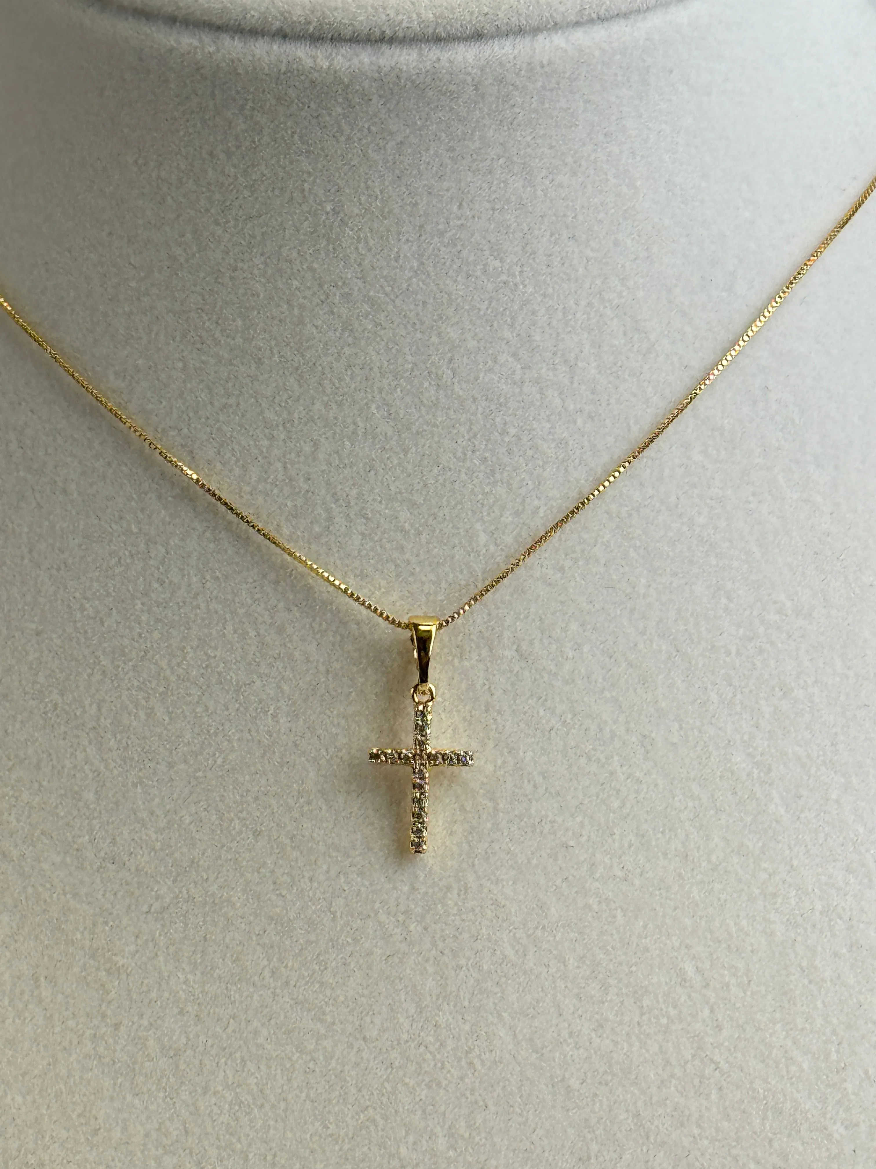 Gold Diamond Cross Necklaces