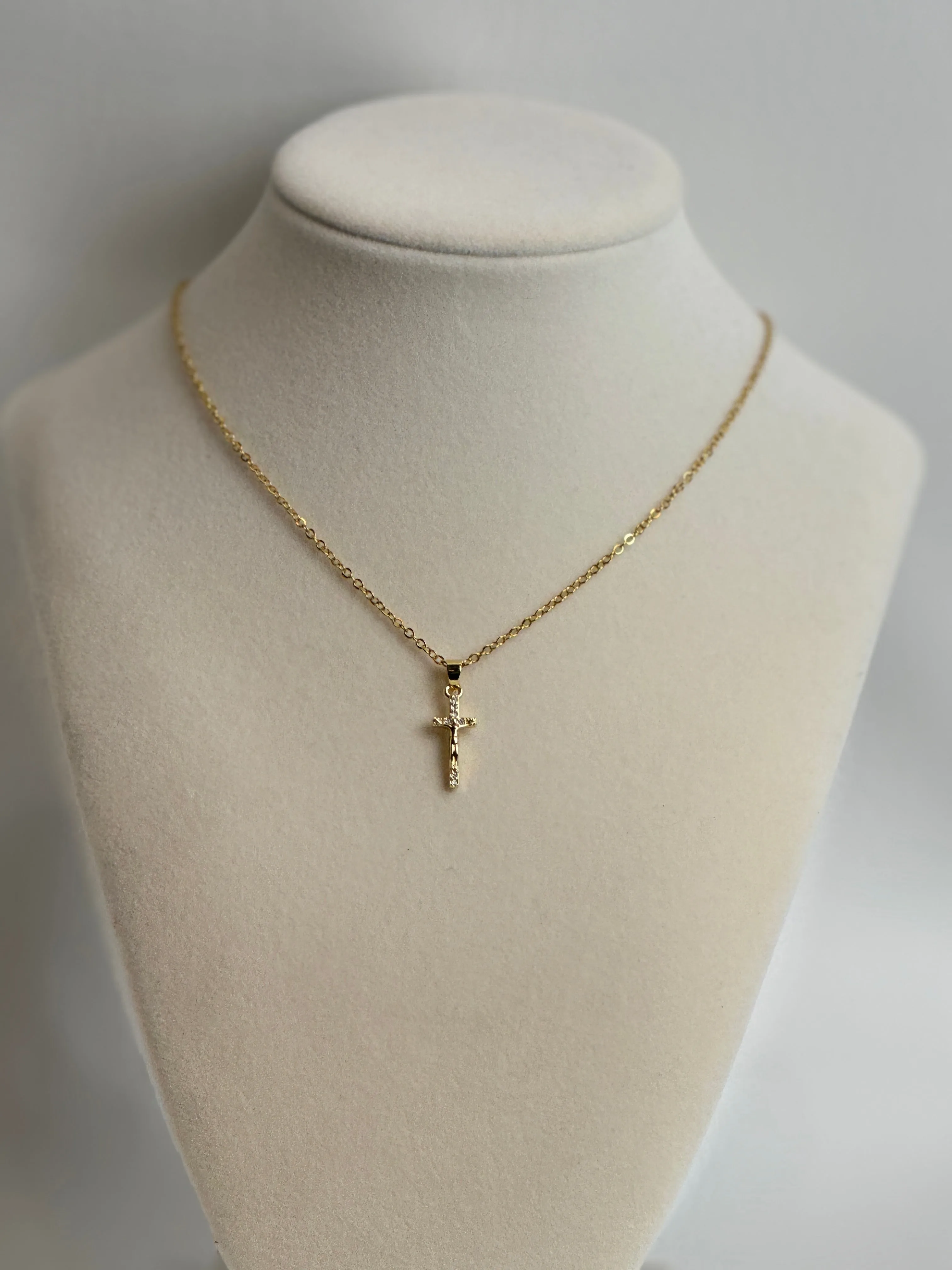 Gold Diamond Cross Necklaces