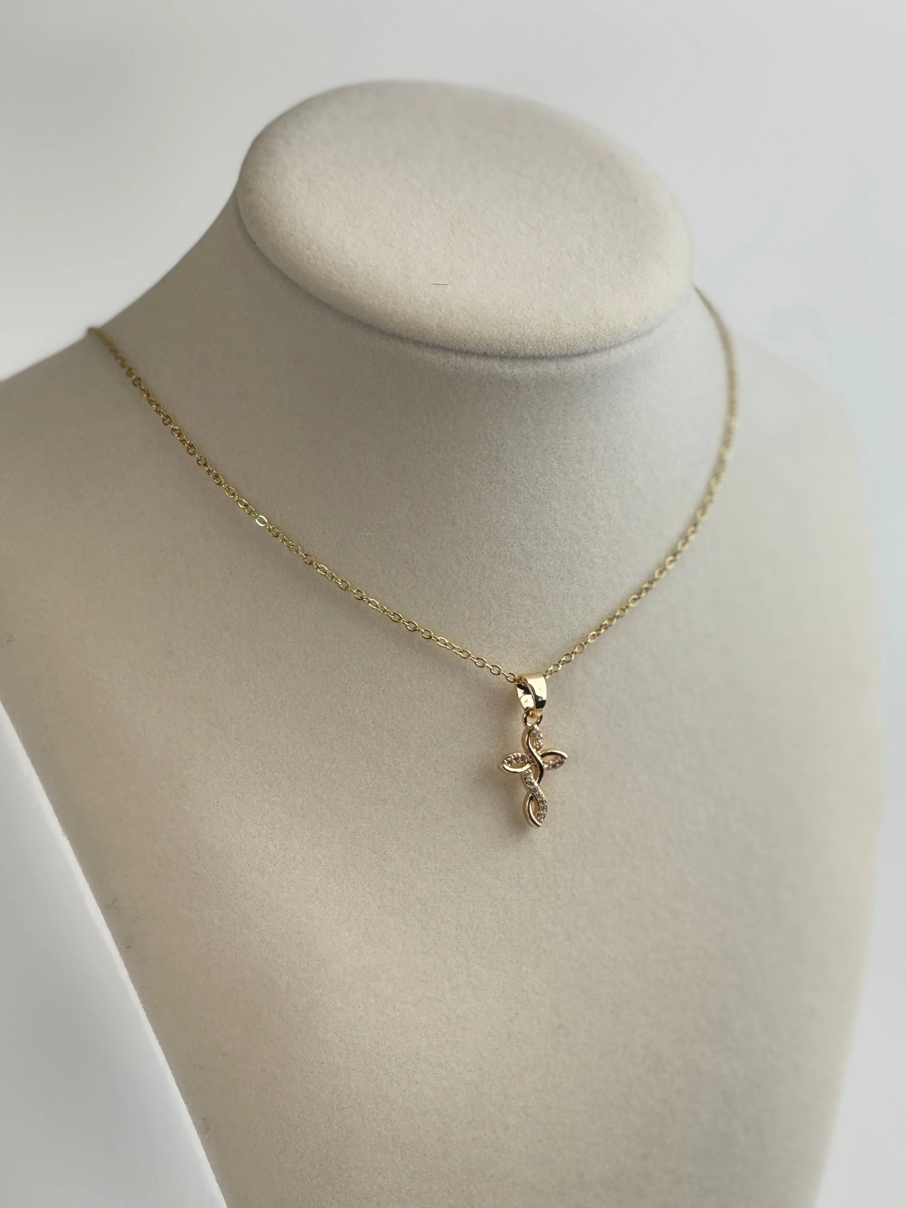Gold Diamond Cross Necklaces