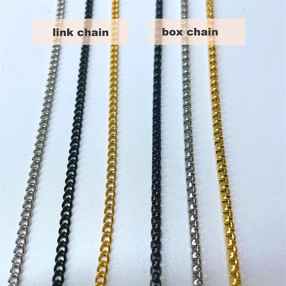 Gold Link Chain Tarot Card Necklace