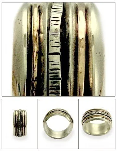 Gold Silver ring - Happily Ever After.