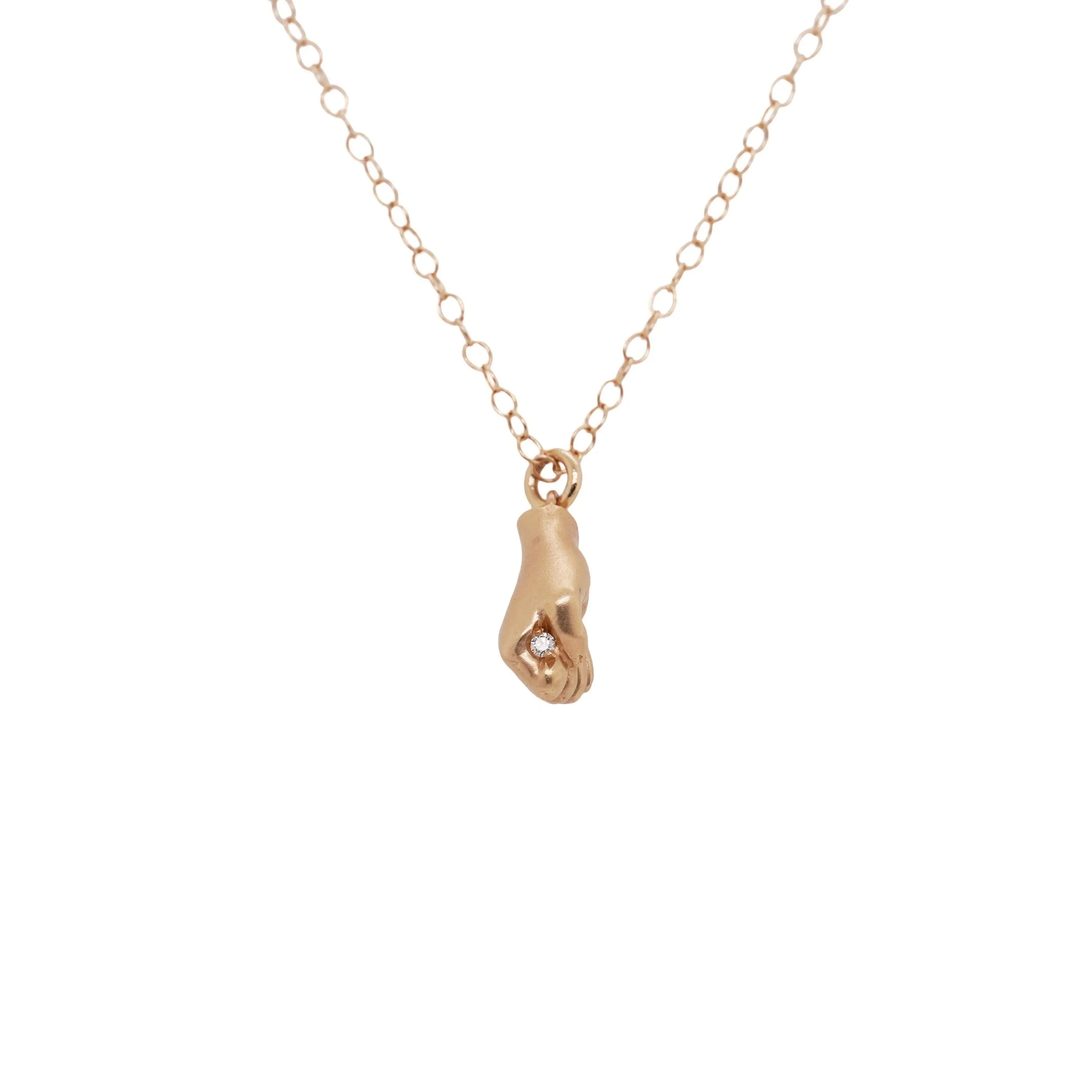Golden Fist Necklace