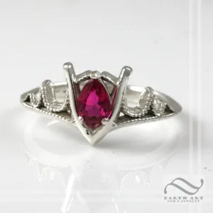 Goron's Ruby Ring - Legend of Zelda - Sterling Silver