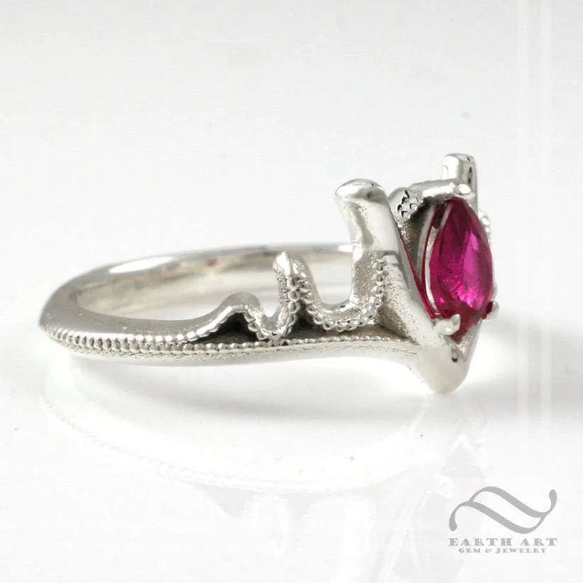 Goron's Ruby Ring - Legend of Zelda - Sterling Silver