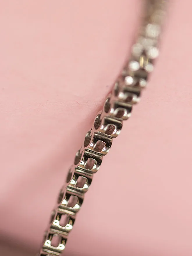 Graduated Lab Diamond Half Tennis Necklace