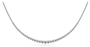 Graduated Red Carpet Lab-Grown Diamond Necklace with 14.06 ct.(finished)