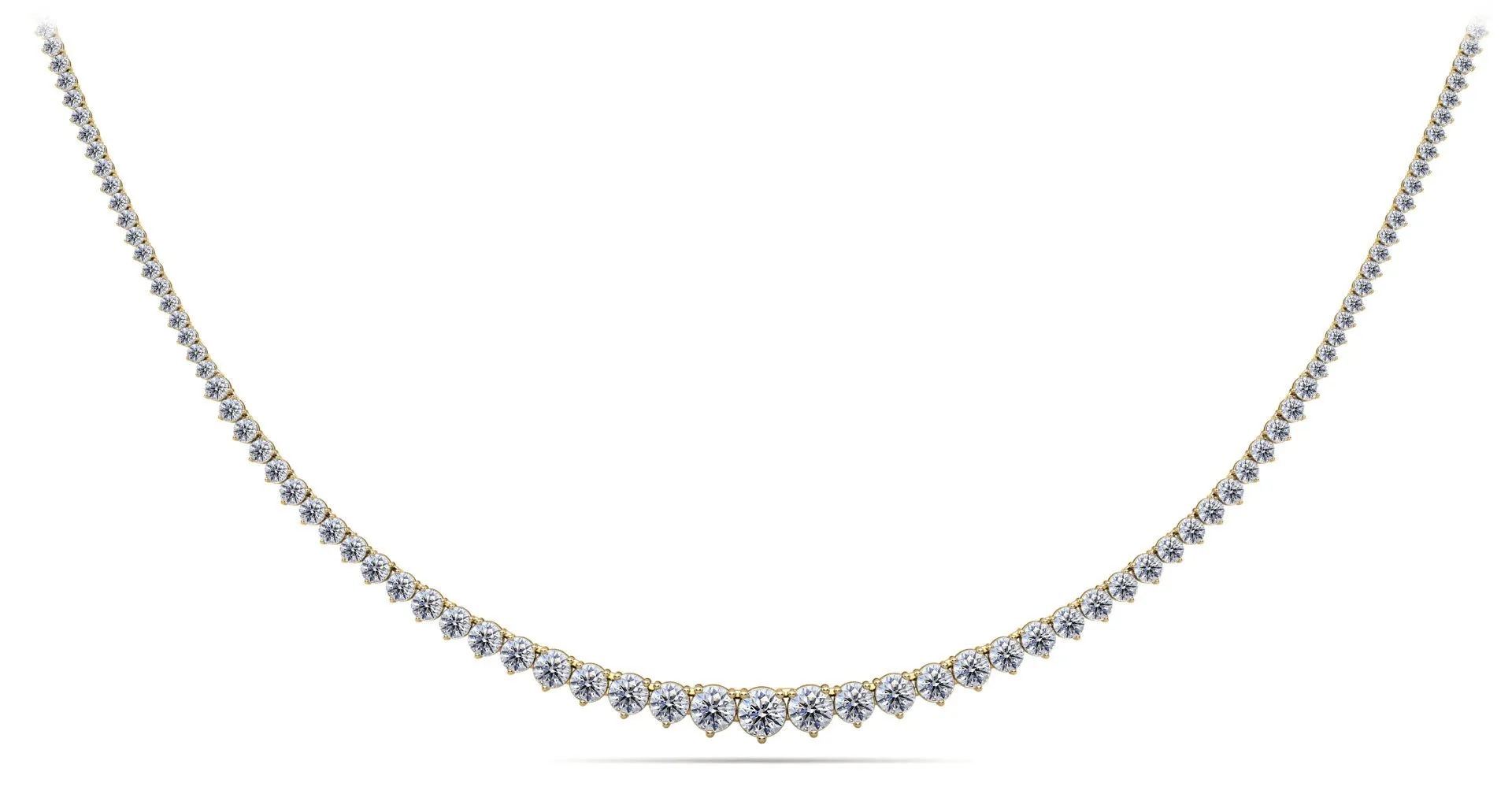 Graduated Red Carpet Lab-Grown Diamond Necklace with 14.06 ct.(finished)