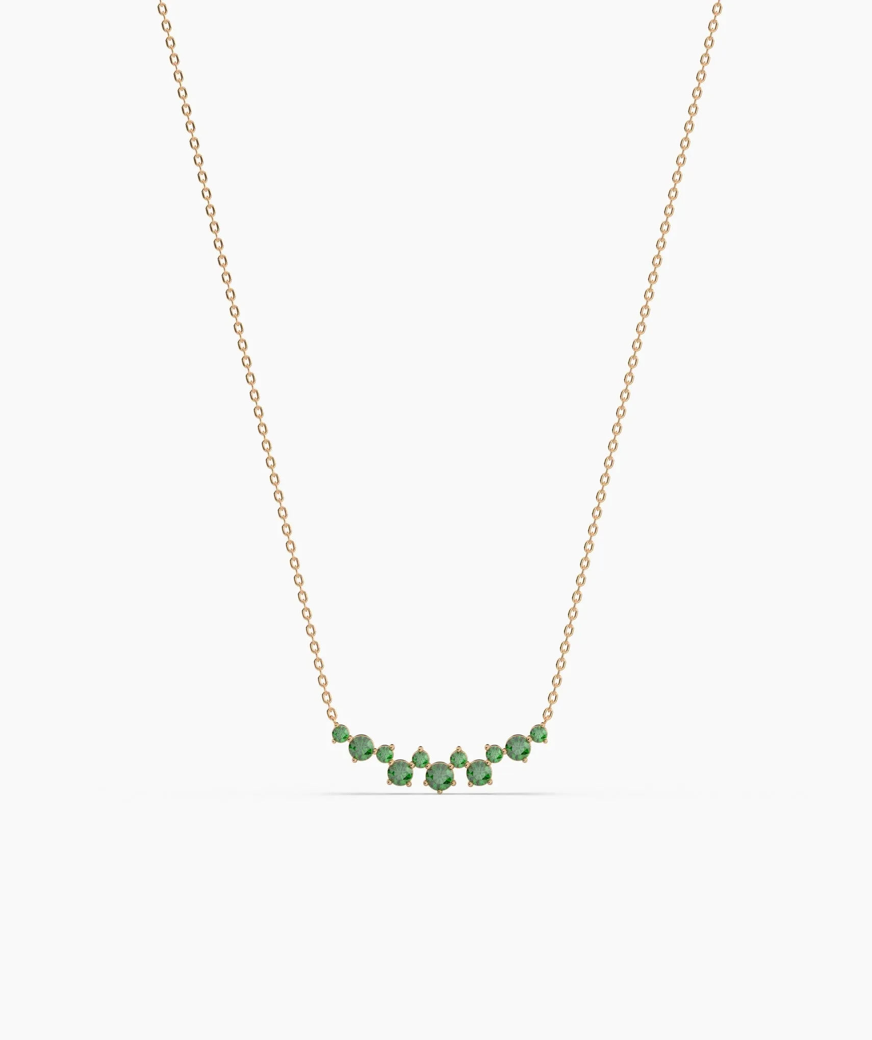 Green Harmony 14K Gold Necklace