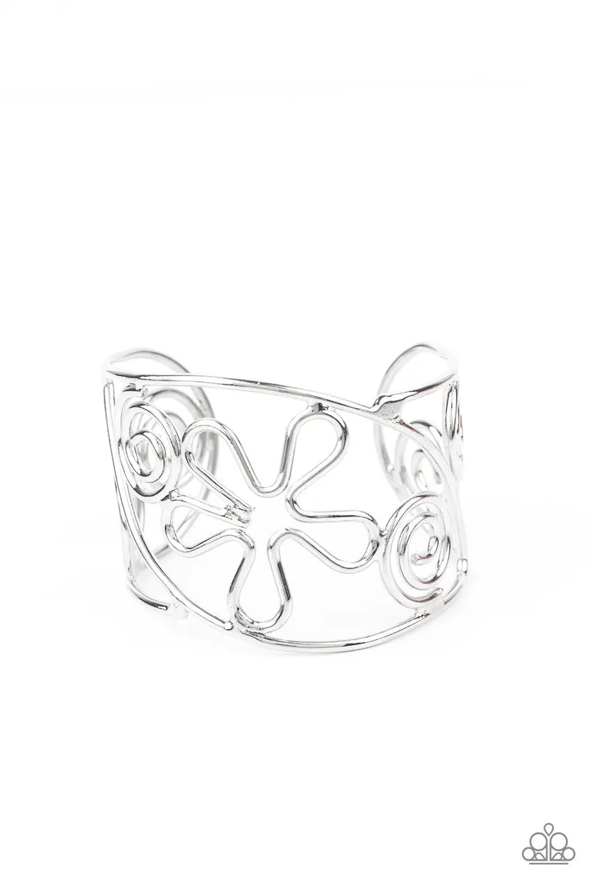 Groovy Sensations Silver Paparazzi Bracelet