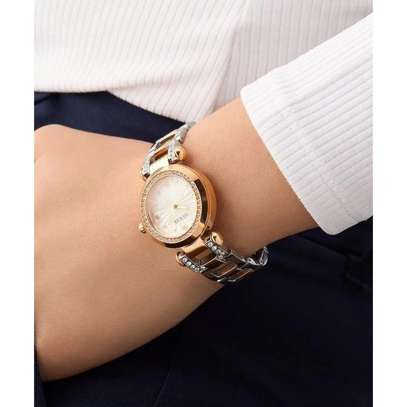 Guess Ladies 2-Tone Rose Gold Tone Analog Watch