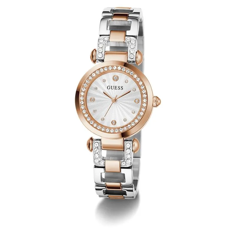 Guess Ladies 2-Tone Rose Gold Tone Analog Watch