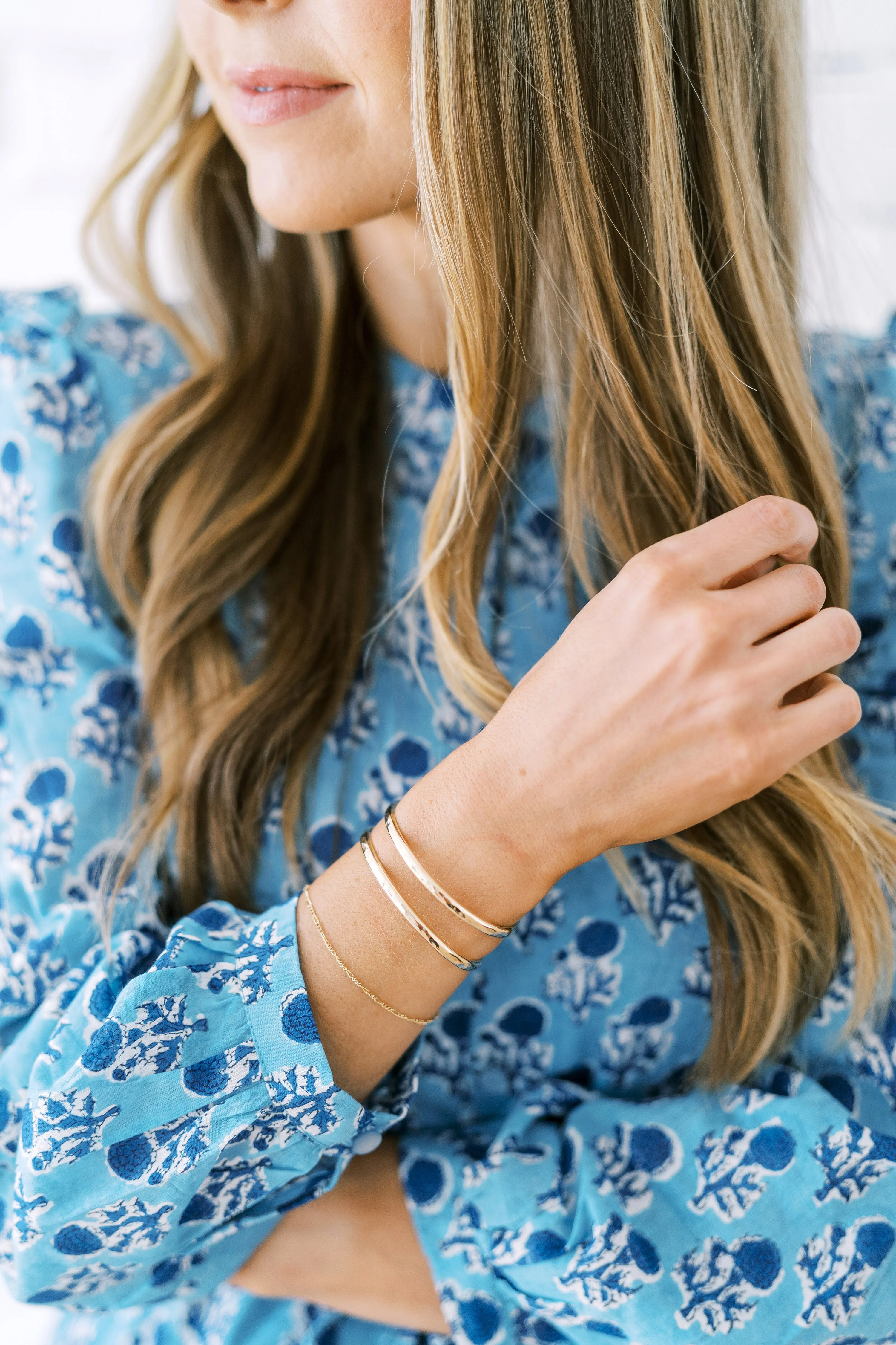 handwriting cuff bracelet { silver   gold }