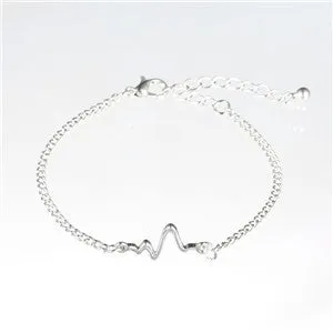 Heartbeat chain Bracelet