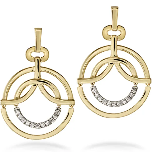 Hearts On Fire Copley Single Circle Diamond Earrings