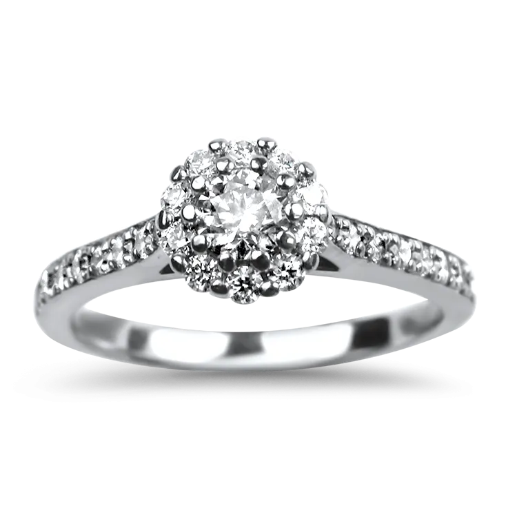 Hearts On Fire Estate 18k White Gold Diamond Engagement Ring