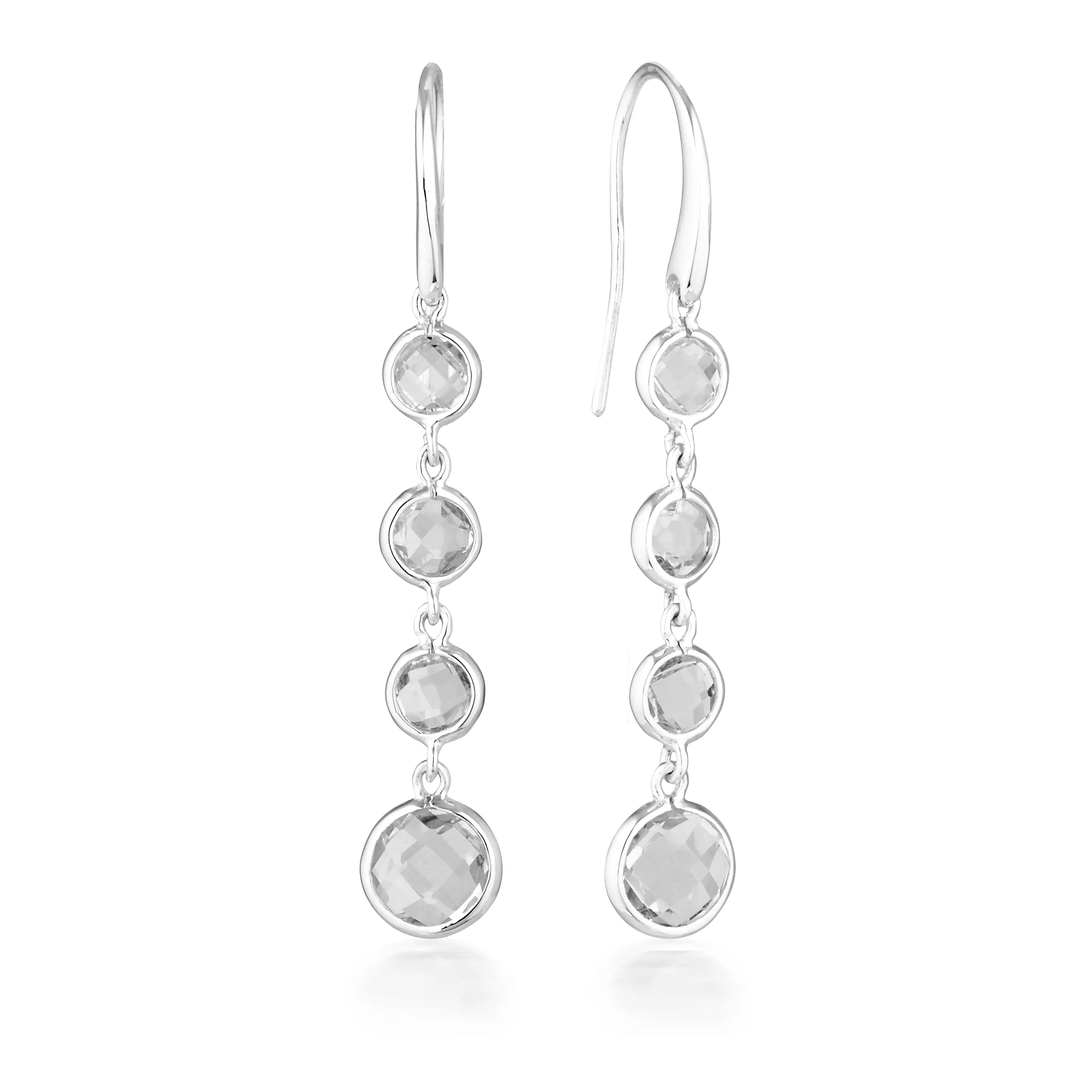 HELIOS DROP EARRINGS SILVER