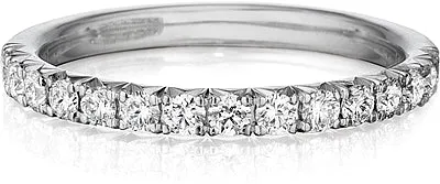 Henri Daussi Pave Diamond Wedding Band