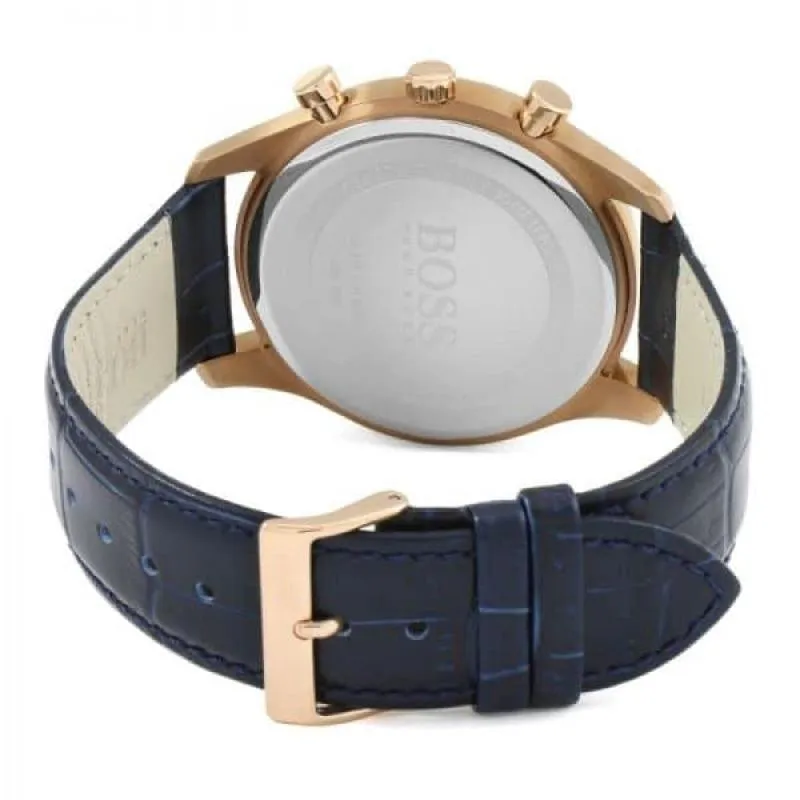 Hugo Boss Ambassador Chronograph Blue Dial Men's Watch 1513320 (Defect)