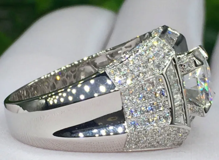 Iced Out Ring | Mens Iced Out Rings | Womens Iced Out Ring | Iced Out Rings UK | big diamond ring | Mens Wedding Ring | rings | iced out