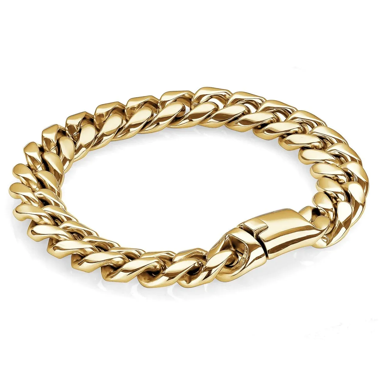 Italgem Stainless Steel (12mm) Miami Cuban Link Bracelet 8.5"