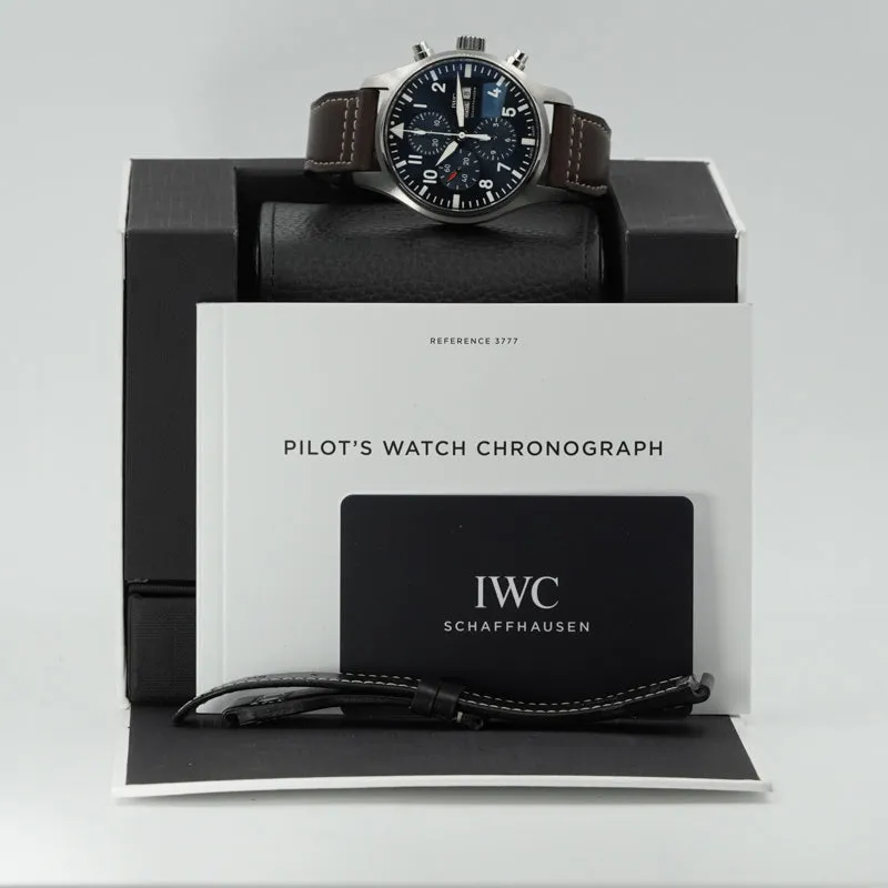 IWC Pilot Chronograph IW377714 B&P 2021 Le Petit Prince Blue Dial 43mm