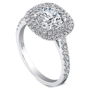 Jeff Cooper 'Teagan' Double Halo Diamond Engagement Ring