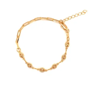 Joy Paperclip Puff Bracelet