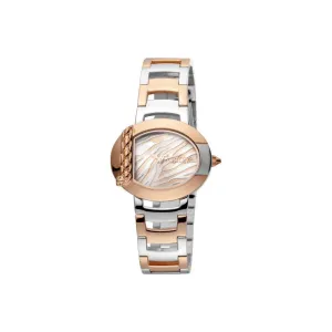 Just Cavalli Ladies Watch Rose Gold/Silver Color & Bracelet