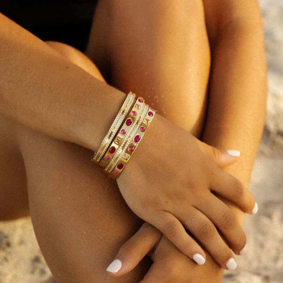 Kaleidoscope Wide Pavé Bangle Cuff