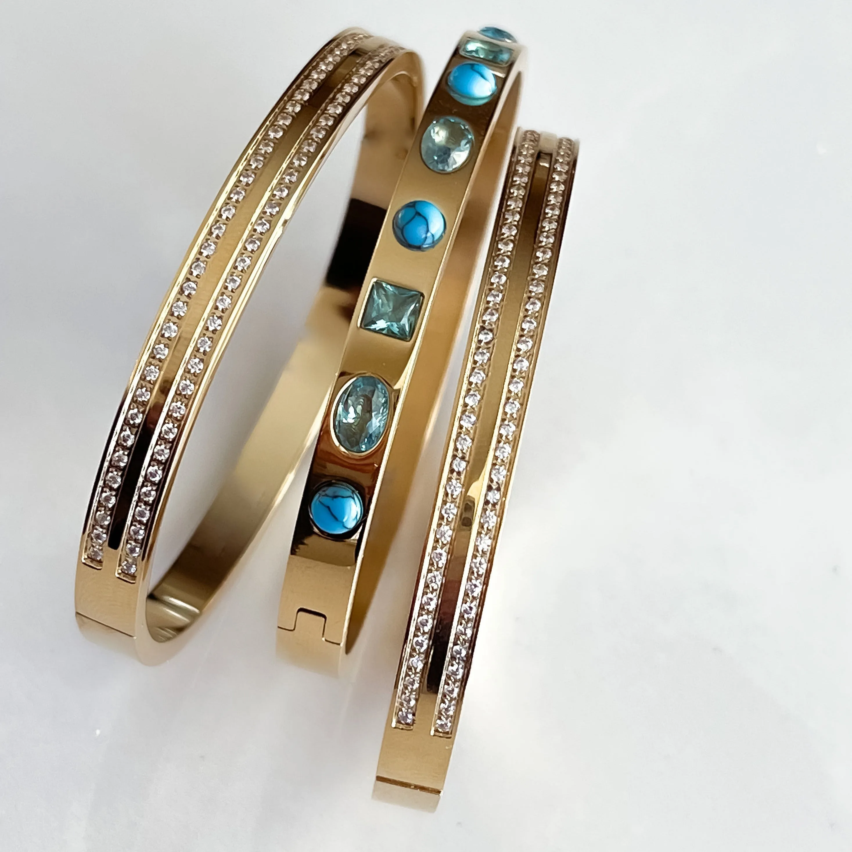 Kaleidoscope Wide Pavé Bangle Cuff