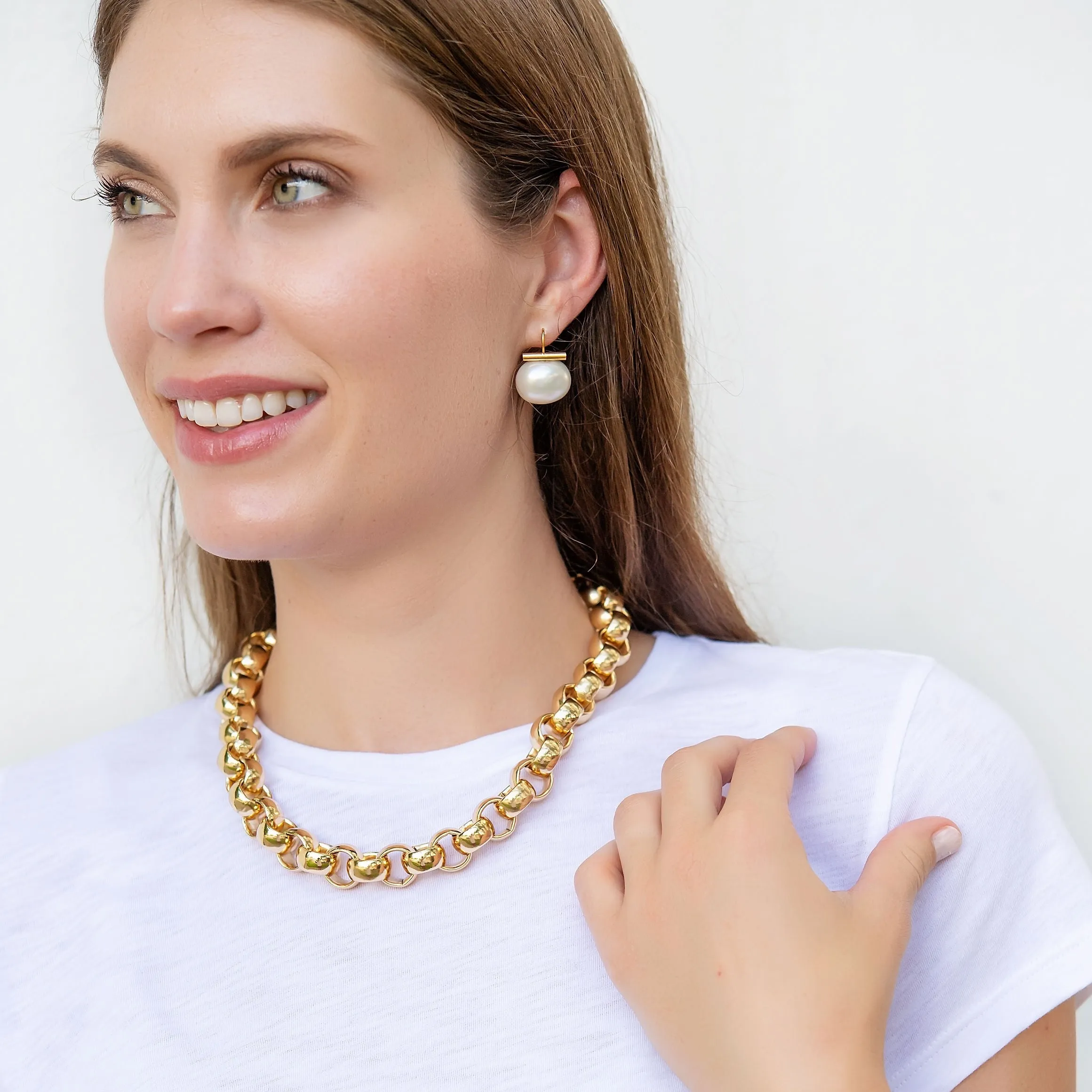 Kendall Gold Link Necklace